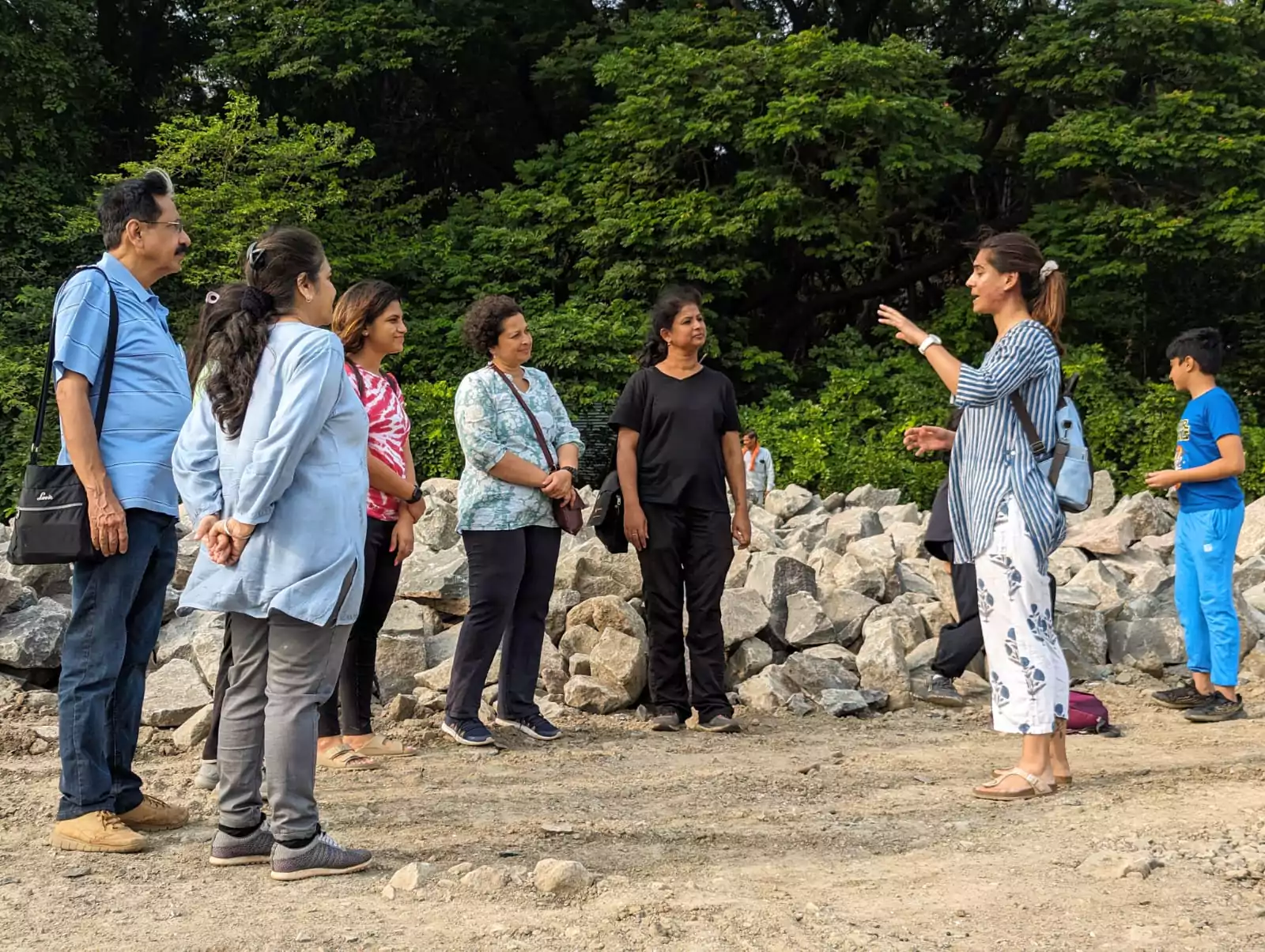 Engaging in meaningful discussions about the upcoming 'River Mind Festival' near Bund Garden. Collaborating to raise awareness for river conservation.